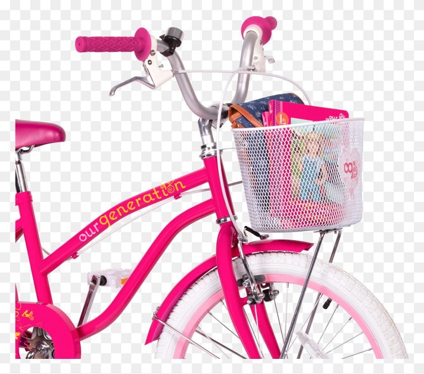 2085x1823 Og Bicycle For Kids Front Basket Holding Books02 Hybrid Bicycle, Vehicle, Transportation, Bike HD PNG Download