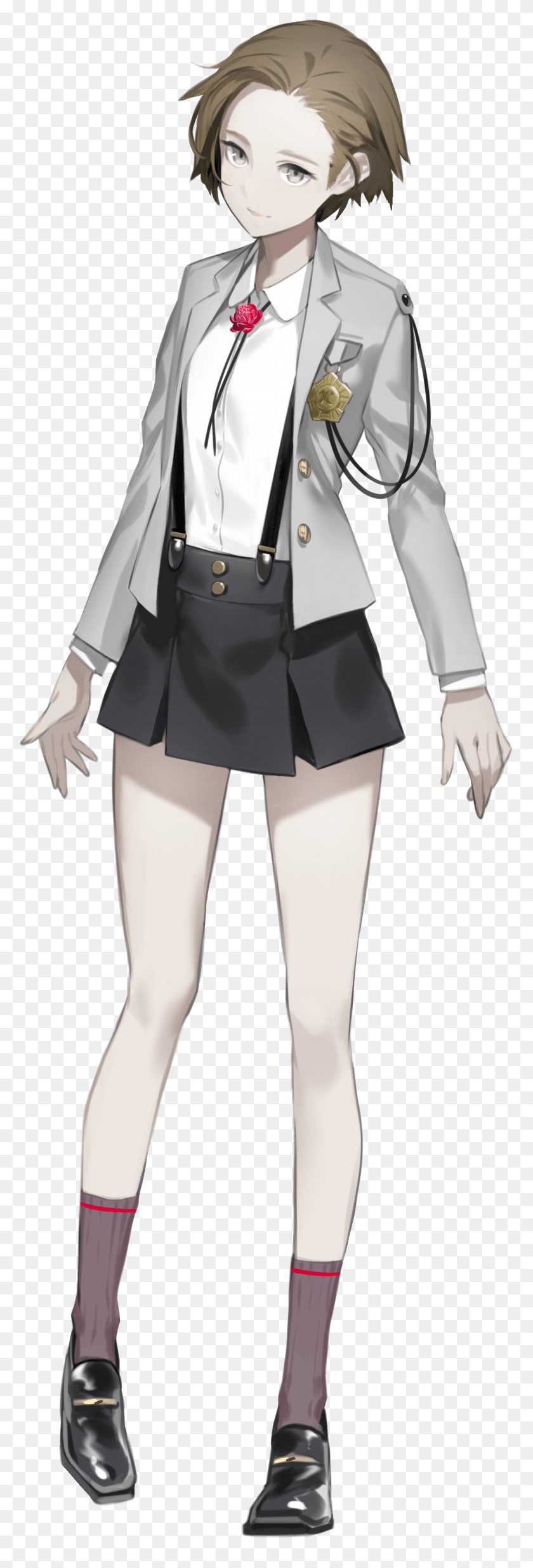1084x3352 Oh And It Also Offers An Option To Play As The Caligula Effect Female Protagonist, Coat, Clothing, Apparel HD PNG Download