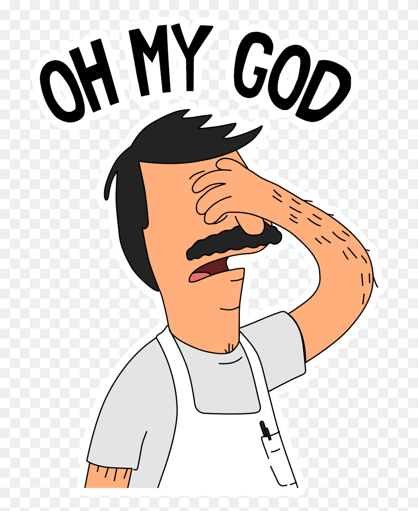 Oh God Why Oh My God Cartoon Text Chef Face Hd Png Download Flyclipart