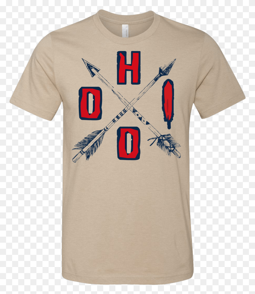 1514x1766 Ohio Crossed Tribal Arrows Tee Red Vox Shirt, Clothing, Apparel, T-shirt HD PNG Download