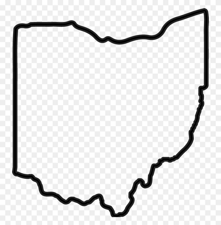 749x796 Ohio Outline Ohio State Outline, Bow, Sweets, Food HD PNG Download