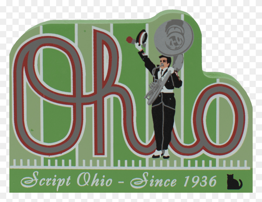 1000x757 Ohio State Script Logo, Person, Human, Poster HD PNG Download