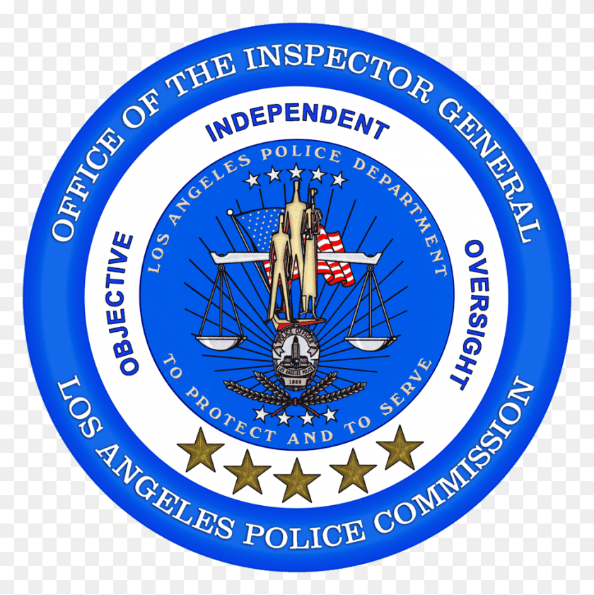 900x902 Oig Los Angeles Police Department, Logo, Symbol, Trademark HD PNG Download