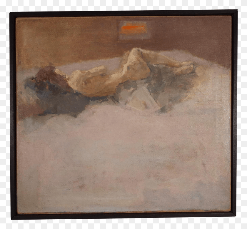 1477x1362 Oil On Canvas Of Reclining Nude By L J Prothero Picture Frame HD PNG Download