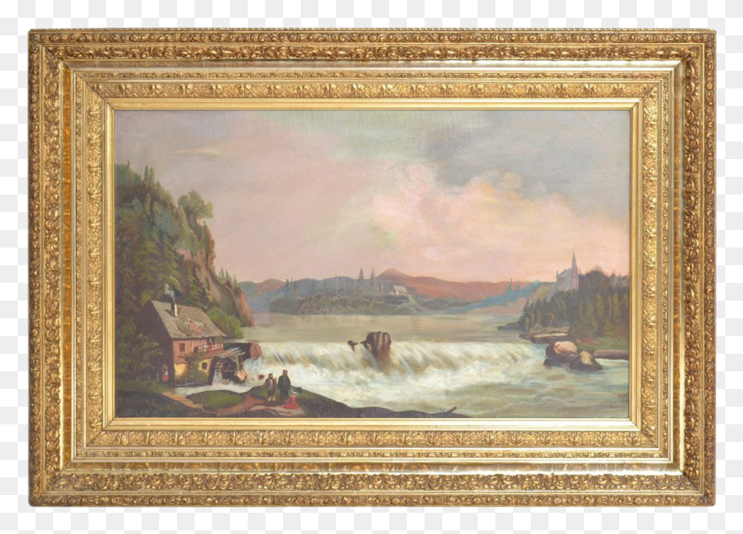 989x690 Oil Painting Frames Inspirational J Glen Scenic Victorian Painting In Frame, Person HD PNG Download