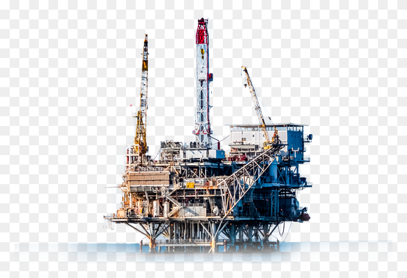794x524 Oil Platform, Oilfield, Construction Crane, Boat HD PNG Download