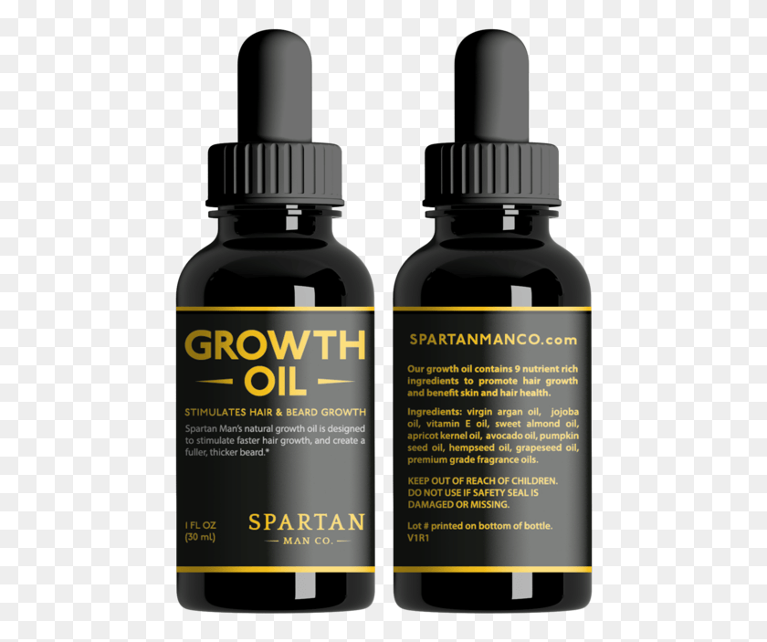 458x643 Oil Seed Jojoba Beard Free Hq Spartan Beard Growth Oil, Bottle, Label, Text HD PNG Download