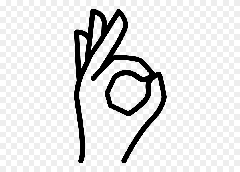 326x541 Ok Hand Gesture Icon, Gray, World Of Warcraft HD PNG Download