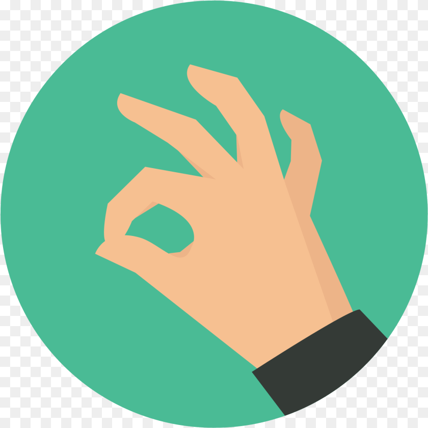 1553x1553 Ok Hand Sign Svg, Body Part, Person, Wrist, Finger PNG