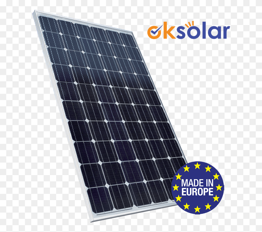 636x682 Descargar Png Ok Solar 250 Wp Monocristalino 60 Celdas Ok Solar, Paneles Solares, Dispositivo Eléctrico Hd Png