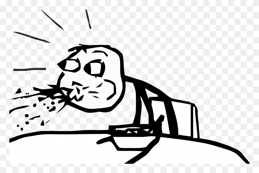 8586x5512 Хорошо Face Meme Yao Ming Meme Cereal Guy Spitting Cereal Guy Escupiendo, Трафарет, Текст, Бульдозер Hd Png Скачать
