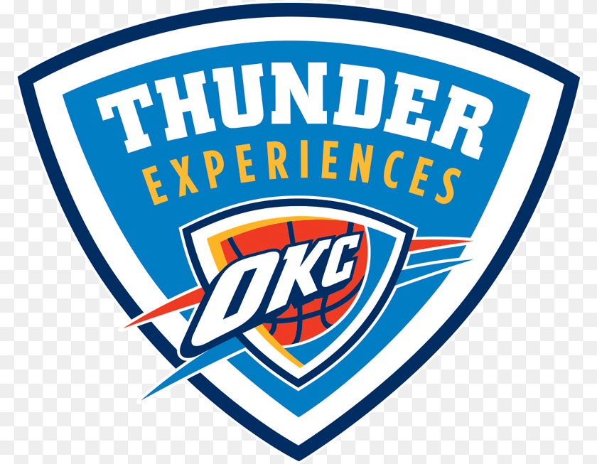 Oklahoma City Thunder Logo, Badge, Symbol, Food, Ketchup Sticker PNG