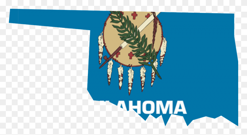 960x495 Oklahoma State Flag Map, Accessories, Accessory, Text HD PNG Download