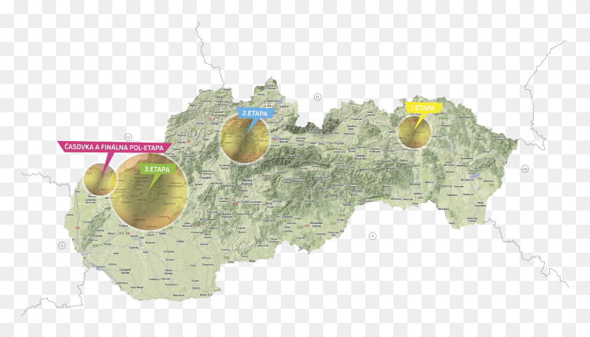 2505x1351 Okolo Slovenska Slovenska, Map, Diagram, Plot HD PNG Download
