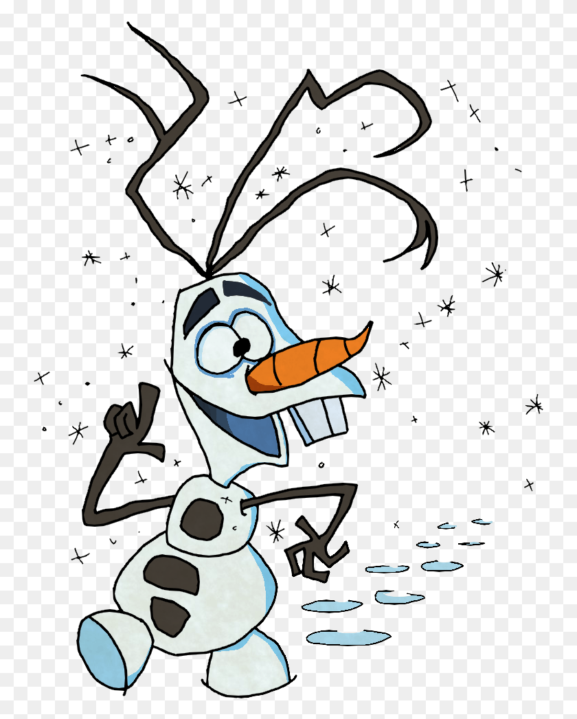 743x987 Descargar Png / Olaf By Eeyorbstudios Hd Png