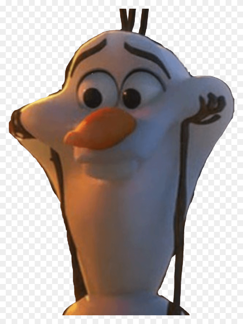 1024x1390 Olaf Sticker Penguin, Figurine, Person, Human HD PNG Download