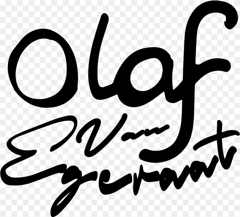 987x894 Olaf Van Egeraat Calligraphy, Handwriting, Text, Signature Clipart PNG