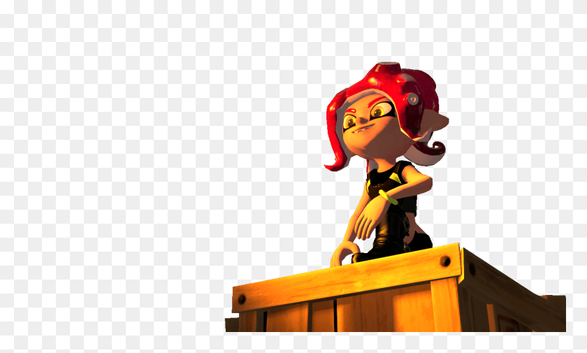1262x721 Old Agent 8 Render I Did Before The Octoling Girl Hair Cartoon, Crowd, Face, Female HD PNG Download