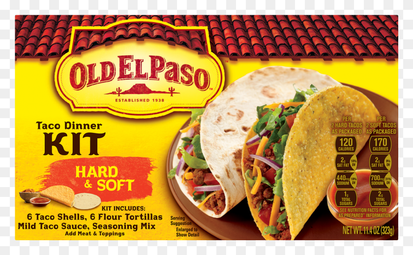 1801x1058 Old El Paso Taco Dinner Kit, Food, Burger, Hot Dog HD PNG Download