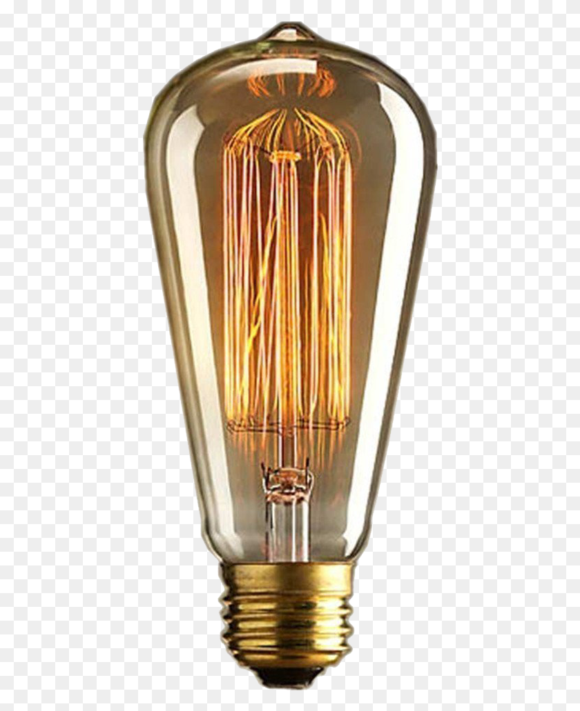 428x971 Old Fashioned Light Bulb, Lamp, Light, Lightbulb HD PNG Download