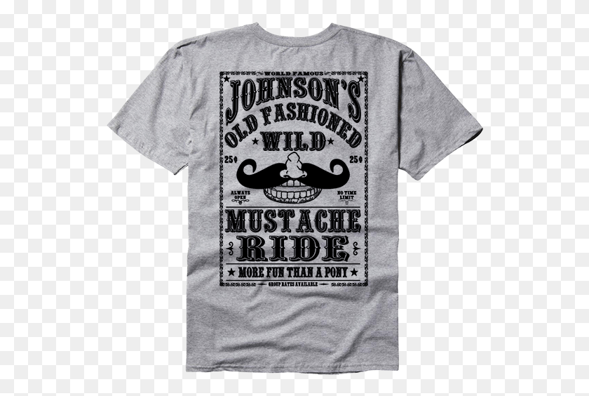 539x504 Old Fashioned Wild Mustache Ride Sponsors On A Shirt, Clothing, Apparel, T-shirt HD PNG Download