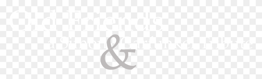 2527x633 Логотип Старых Друзей Белая Каллиграфия, Алфавит, Текст, Символ Hd Png Скачать