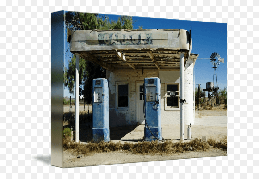 650x521 Old Gas Station By Frank Short San Diego Classic Toll House, Machine, Pump, Gas Pump HD PNG Download