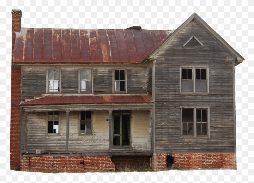 2075x1451 Old Left House Image Old House, Roof, Window, Home Decor HD PNG Download