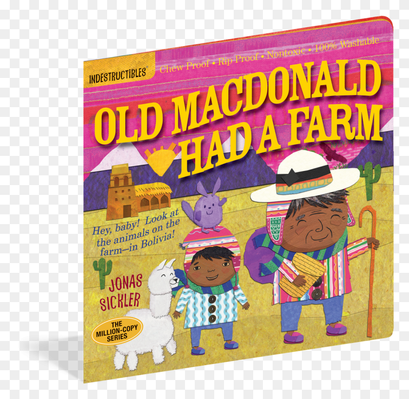 1199x1168 Old Macdonald Indestructible Book Indestructibles Old Macdonald Had A Farm, Advertisement, Poster, Flyer HD PNG Download