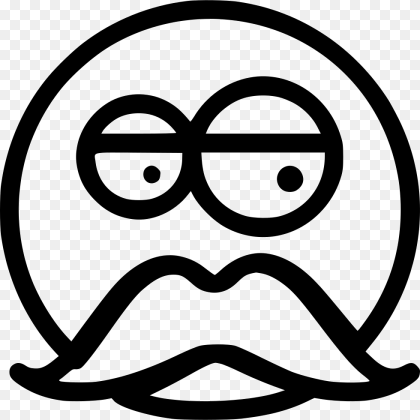 Old Man Circle, Face, Head, Mustache, Person Clipart PNG