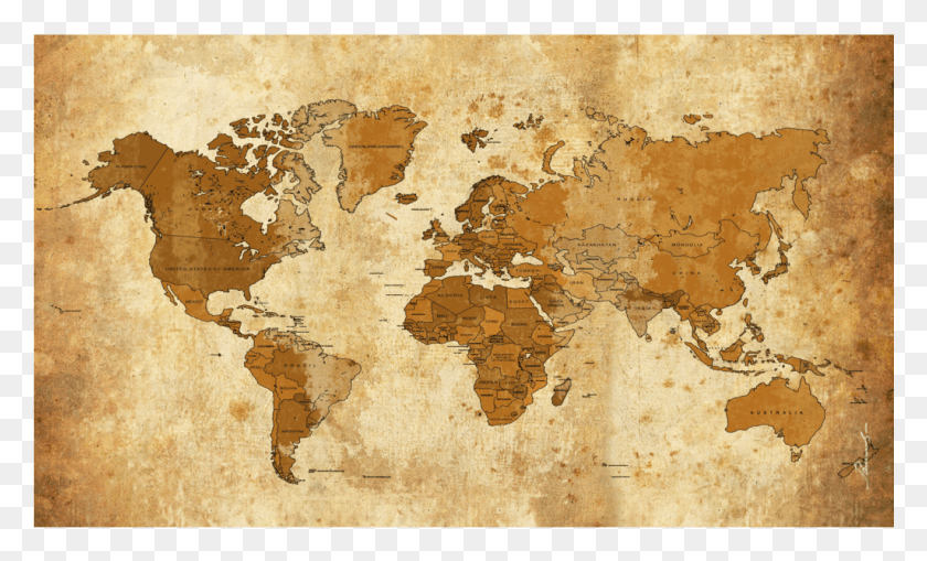 1025x591 Старая Карта Карта Старого Мира, Диаграмма, Атлас, Участок Hd Png Скачать