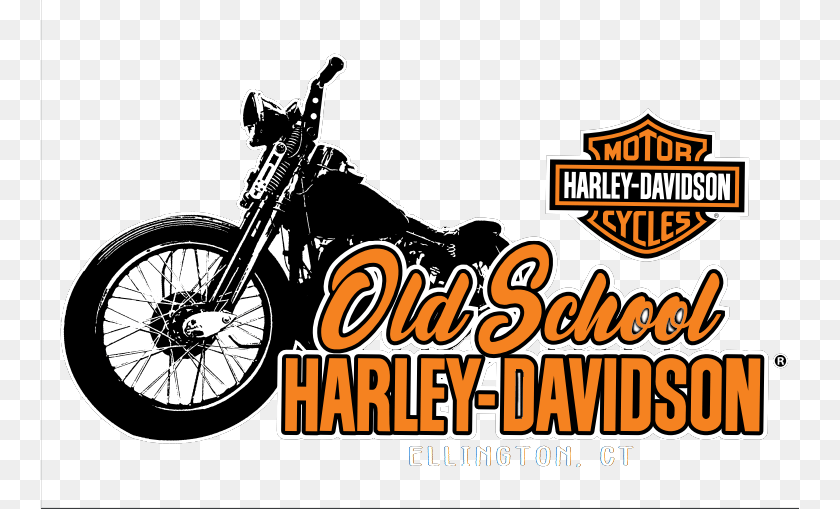 Old School Harley Davidson Ellington Ct, Machine, Spoke, Motorcycle, Transportation PNG