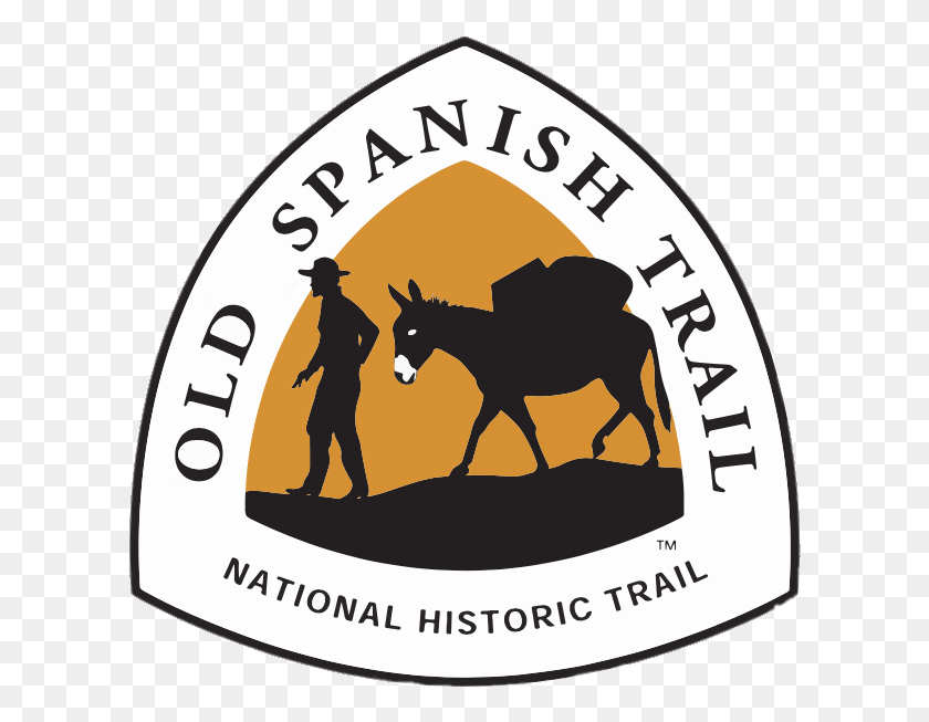 611x593 Логотип Старой Испанской Национальной Исторической Тропы, Этикетка, Текст, Человек Hd Png Скачать