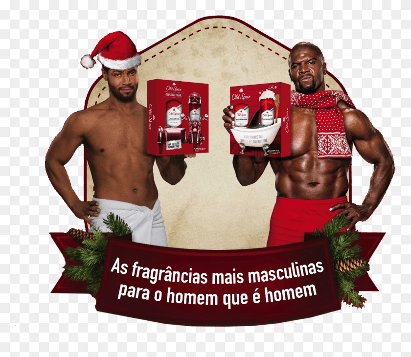 1249x1074 Old Spice Christmas Banner, Person, Human, Boxing HD PNG Download