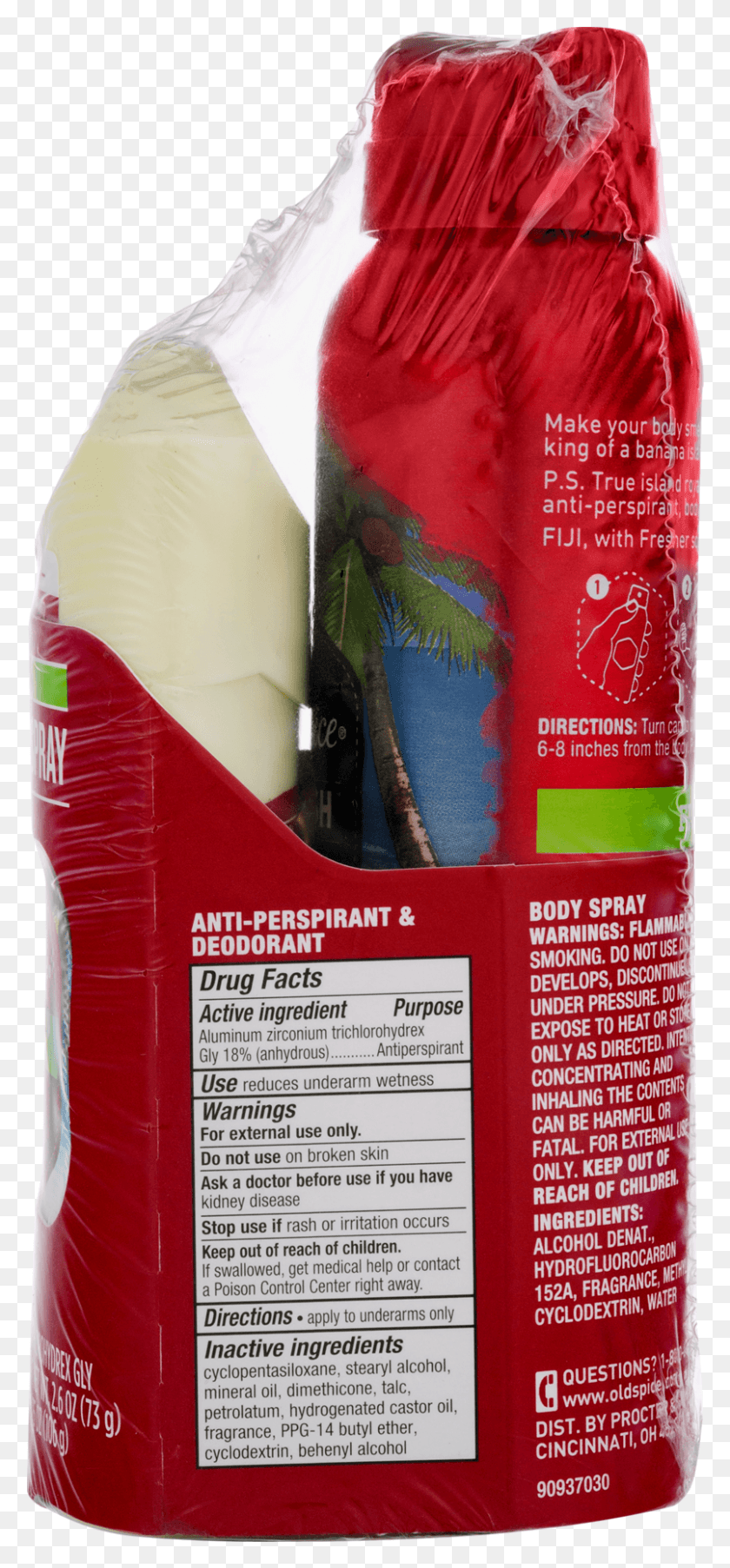 805x1801 Old Spice Fuji With Palm Tree Stick Body Spray 2 Pc Sausage, Food, Clothing, Apparel HD PNG Download