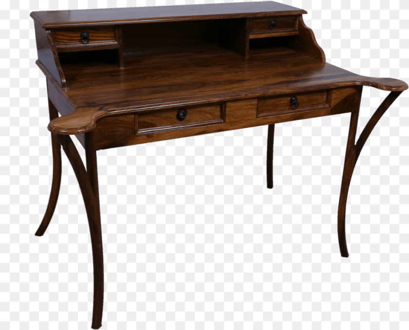 Old Style Study Table, Desk, Furniture, Computer, Electronics Clipart PNG