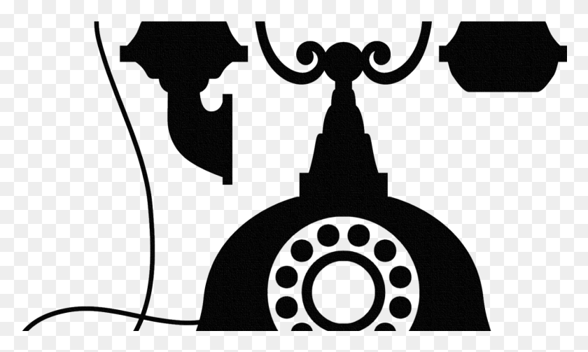 1353x769 Old Telephone Clipart Clip Art Vintage Phone, Electronics, Dial Telephone, Logo HD PNG Download
