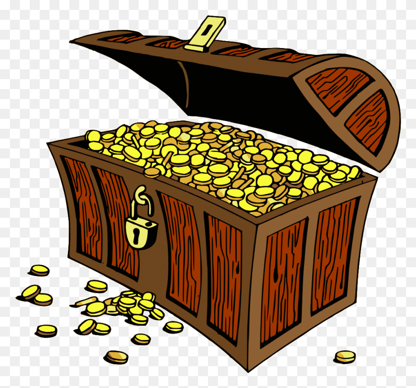 954x886 Old Treasure Chest Gold Pictures Treasure Chest Clipart Transparent, Treasure, Box HD PNG Download
