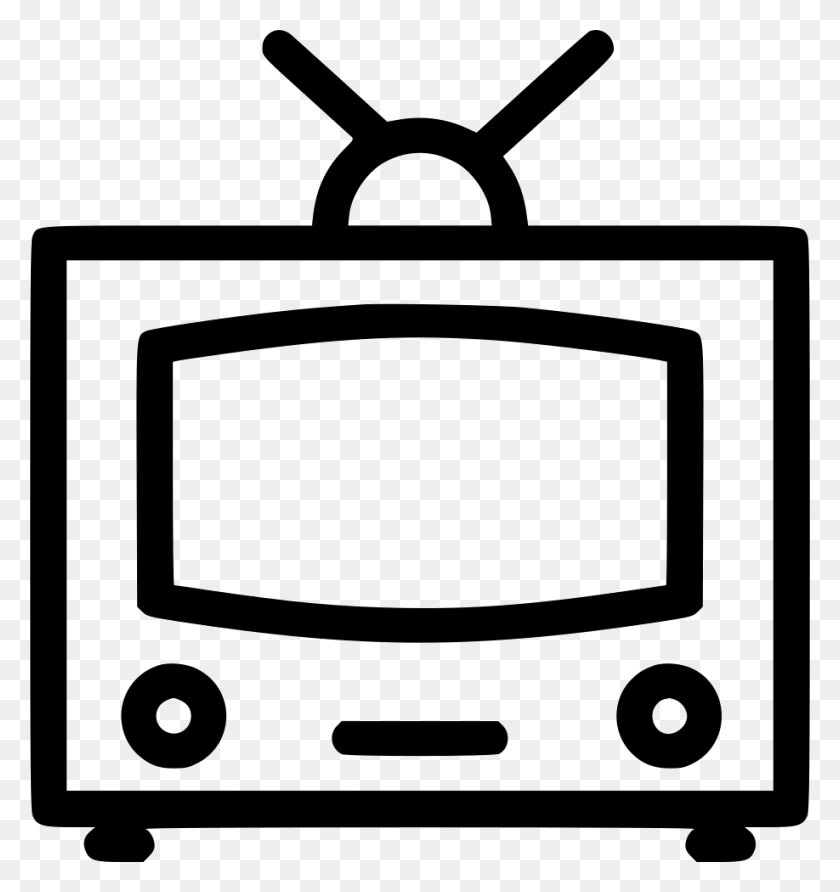 918x980 Old Tv Comments Old Tv Icon, Monitor, Screen, Electronics HD PNG Download
