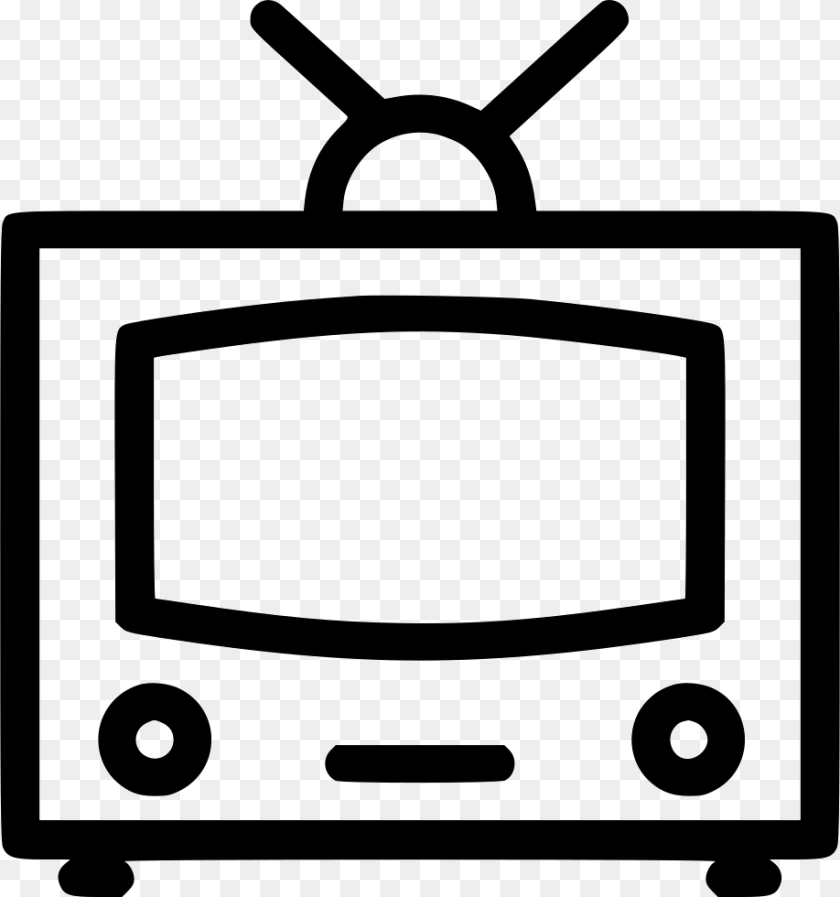Old Tv Icon, Computer Hardware, Electronics, Hardware, Monitor Sticker PNG