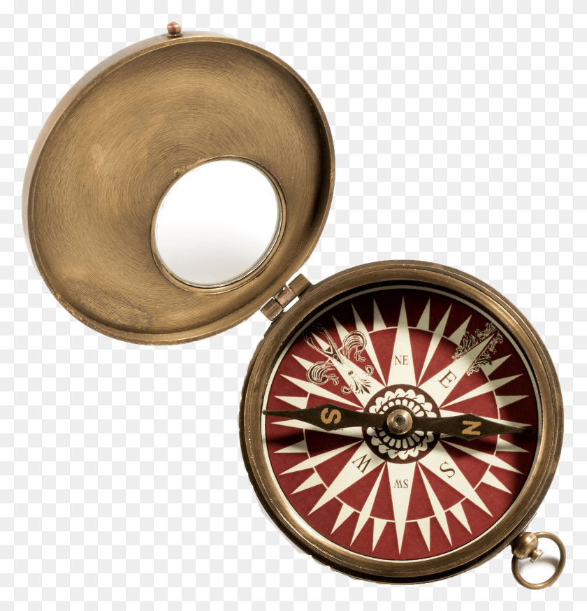 1793x1873 Old Vintage Brass Portable Hand Compass Ptrf69v Circle HD PNG Download