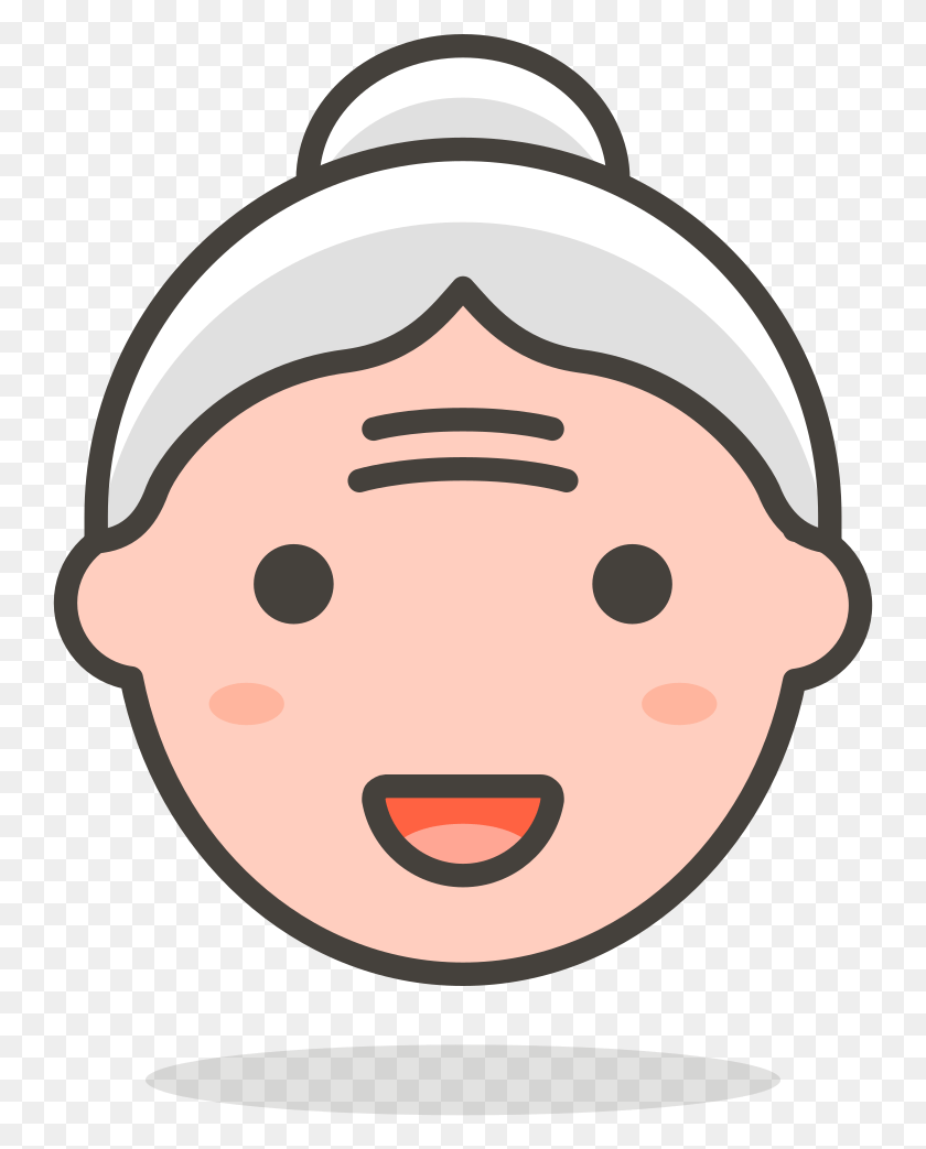745x983 Старая Женщина Emoji Tete, Голова, Лицо, Снеговик Png Скачать