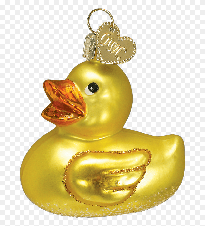 684x866 Old World Christmas Duck, Figurine, Gold, Animal HD PNG Download