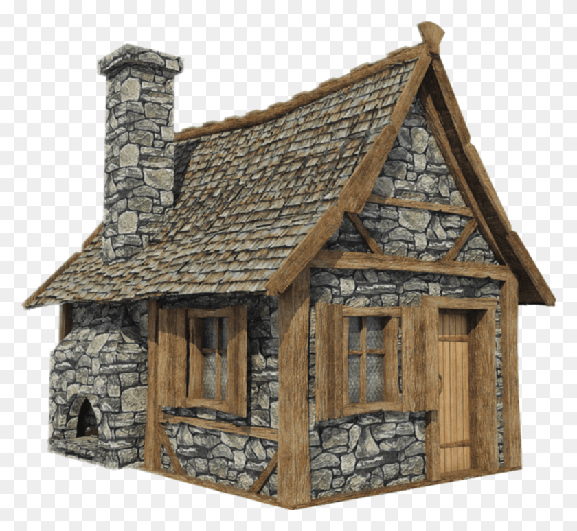 1024x938 Oldhouse Stonehouse House Log Cabin, Vivienda, Edificio, Naturaleza Hd Png
