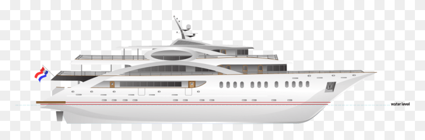 1009x283 Olimp Side Plan Luxury Yacht, Boat, Vehicle, Transportation HD PNG Download