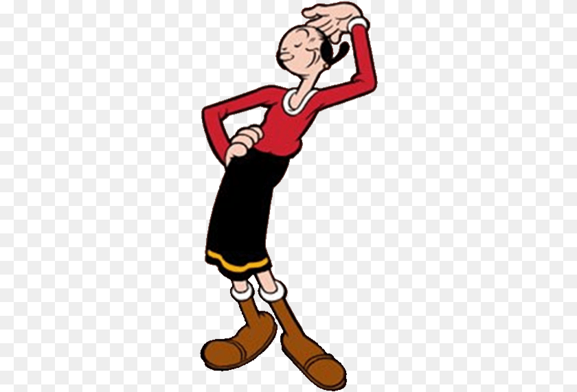 Olive Oyl, Clothing, Long Sleeve, Sleeve, Smoke Pipe Sticker PNG