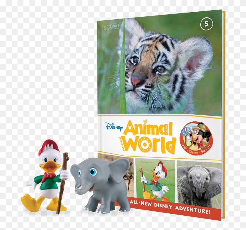 702x726 Ollie The Baby Elephant Animal World Issue 21 Eaglemoss, Tiger, Wildlife, Mammal HD PNG Download