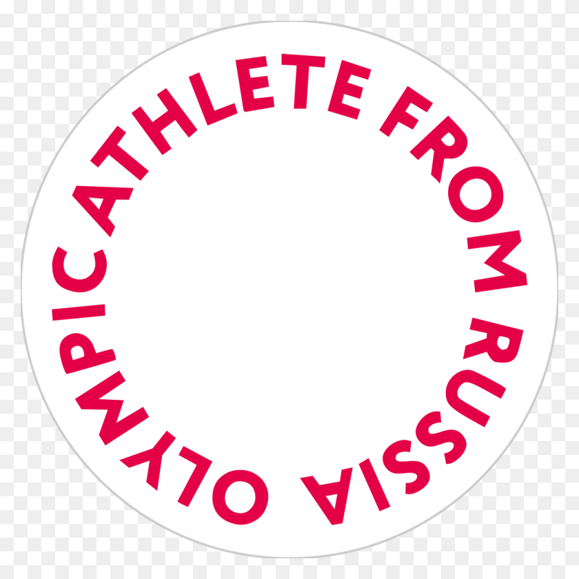 1024x1024 Логотип Олимпийского Спортсмена Из России Олимпийский Спортсмен Из России Флаг, Этикетка, Текст, Наклейка Hd Png Скачать