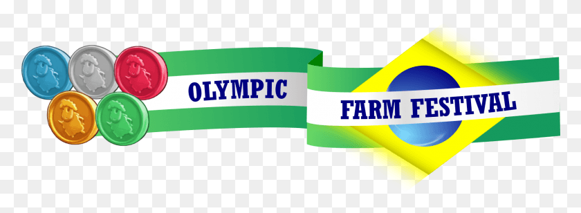 1844x587 Олимпийская Ферма Фестиваль Семейного Сарая Флаг, Текст, Этикетка, Бумага Hd Png Скачать
