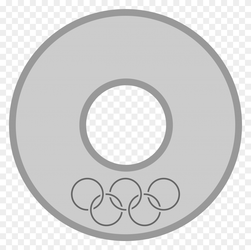 4963x4940 Png Олимпийская Серебряная Медаль